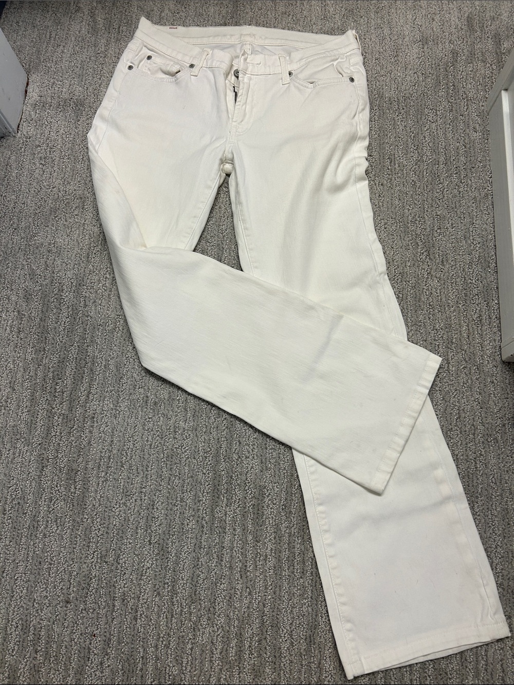 White Women's Straight-Leg Jeans